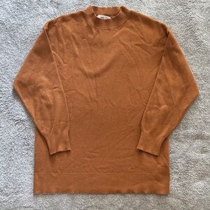 Mango Womens Rust Crewneck Sweater